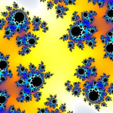 Fractal floral pattern Illustrazione stock