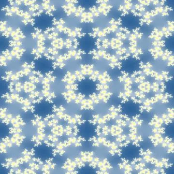 Fractal floral pattern Stock Illustration