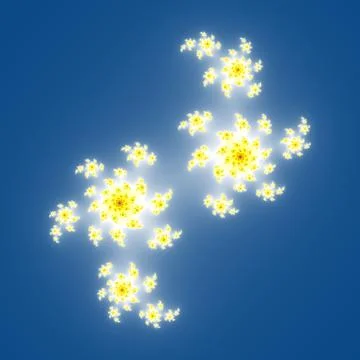 Fractal floral pattern Stock Illustration