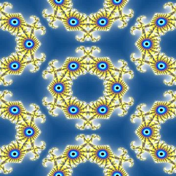 Fractal floral pattern Stock Illustration