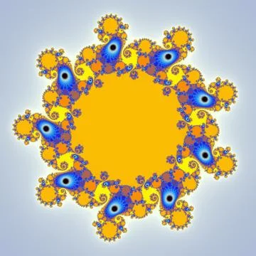 Fractal floral pattern Stock Illustration