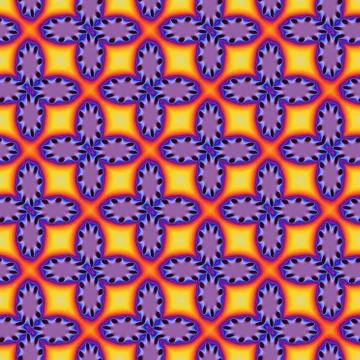 Fractal floral pattern Stock Illustration