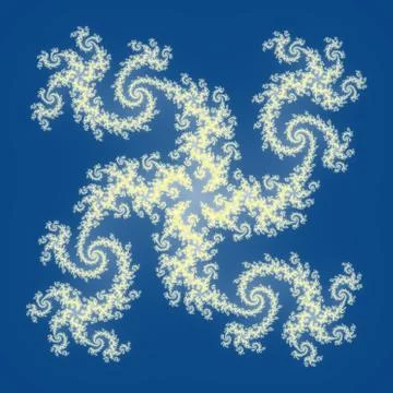 Fractal floral pattern Illustrazione stock