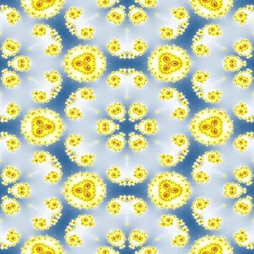 Fractal floral pattern Illustrazione stock