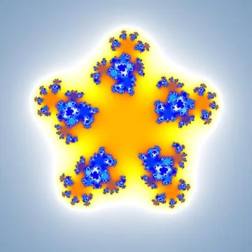 Fractal floral pattern Stock Illustration