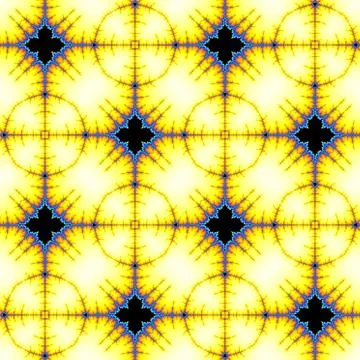 Fractal floral pattern Illustrazione stock