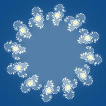 Fractal floral pattern Stock Illustration