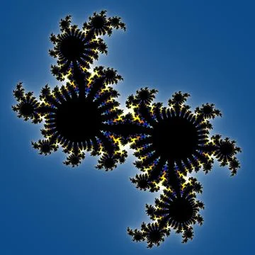 Fractal floral pattern Stock Illustration