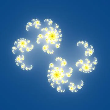 Fractal floral pattern Stock Illustration