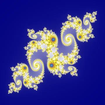Fractal floral pattern Illustrazione stock