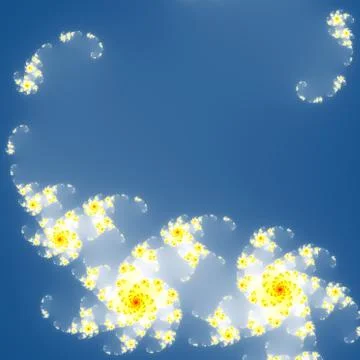 Fractal floral pattern Stock Illustration