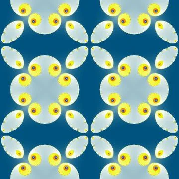 Fractal floral pattern Stock Illustration