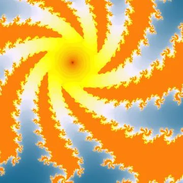 Fractal floral pattern Stock Illustration