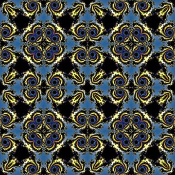 Fractal floral pattern Illustrazione stock