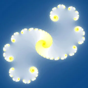 Fractal floral pattern Stock Illustration