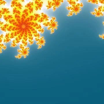 Fractal floral pattern Stock Illustration