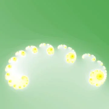 Fractal floral pattern Stock Illustration