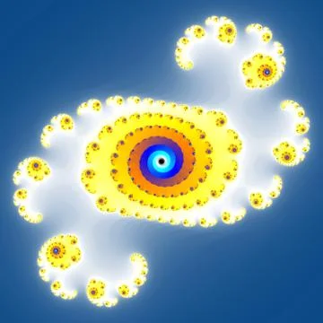 Fractal floral pattern Stock Illustration