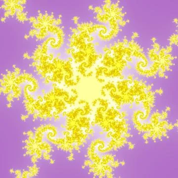 Fractal floral pattern Stockillustratie