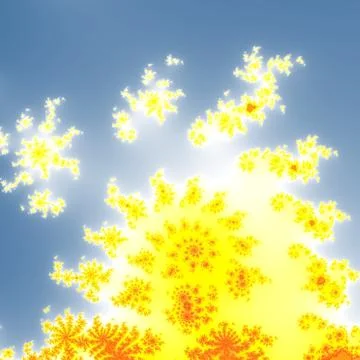 Fractal floral pattern Stock Illustration