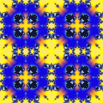 Fractal floral pattern Illustrazione stock