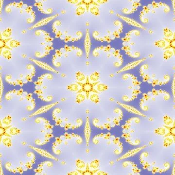 Fractal floral pattern Stock Illustration