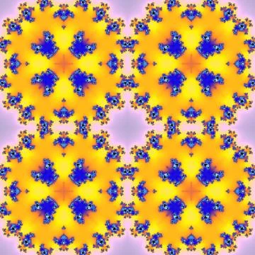 Fractal floral pattern Stock Illustration