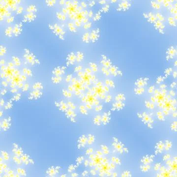 Fractal floral pattern Stock Illustration
