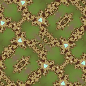 Fractal floral pattern Stock Illustration