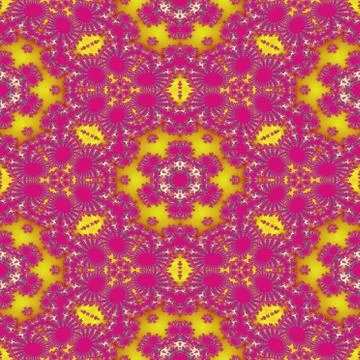 Fractal floral pattern Stock Illustration