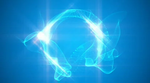 Fractal Flow background loop Stock Footage 647957