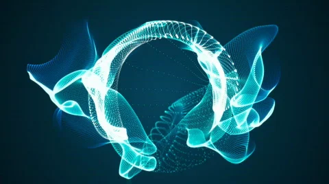 Fractal Flow background loop Stock Footage 647968