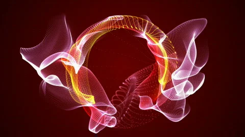 Fractal Flow background loop Stock Footage