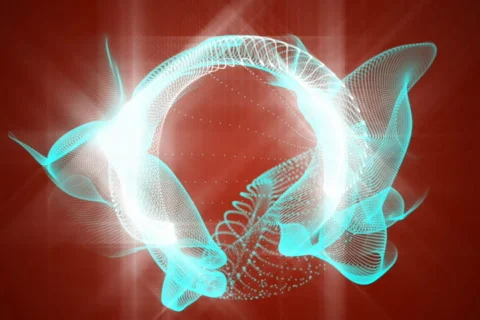 Fractal Flow background loop Stock Footage 649162