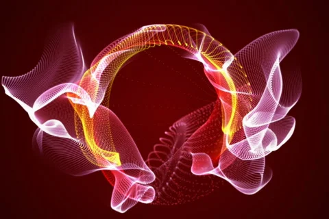Fractal Flow background loop Stock Footage 649174