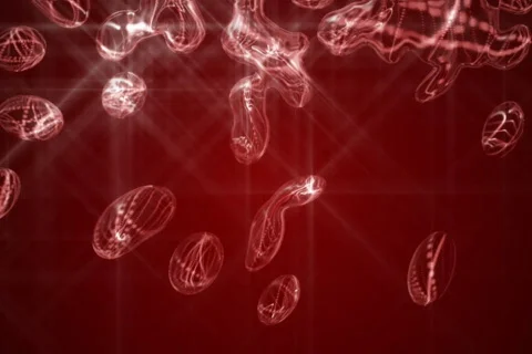 Fractal Flow background loop Stock Footage 649241