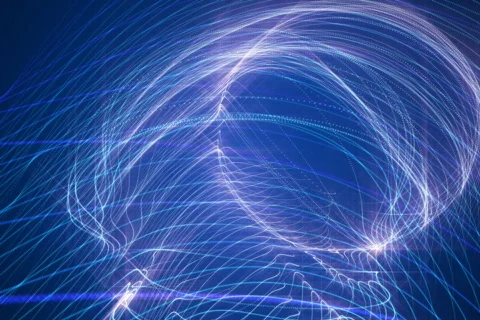 Fractal Flow background loop Stock Footage 649262