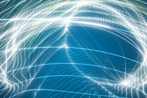 Fractal Flow background loop Stock Footage 649312