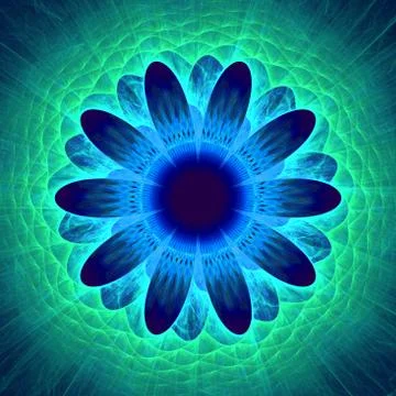 Fractal flower Stock Illustration