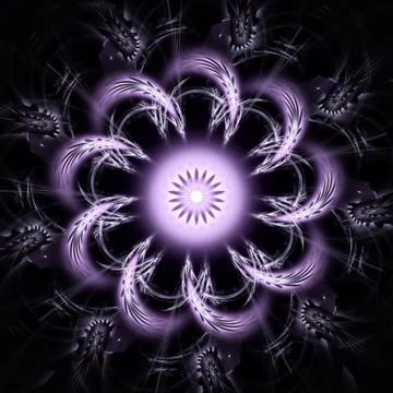 Fractal flower Stock Illustration
