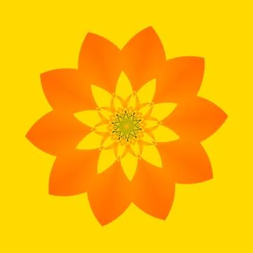 Fractal Flower Stock Illustration