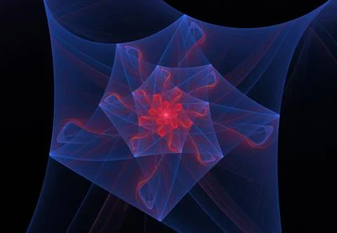 Fractal flower Stock Illustration