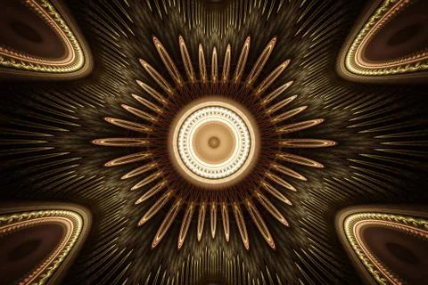 Fractal flower Stock Illustration