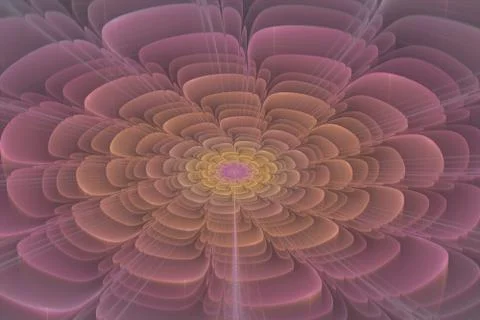 Fractal flower Stock Illustration
