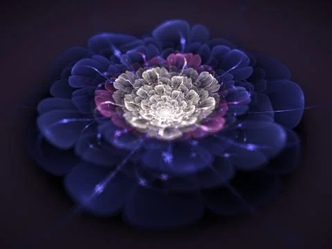 Fractal flower Stock Illustration
