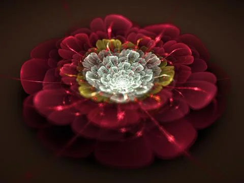 Fractal flower Stock Illustration