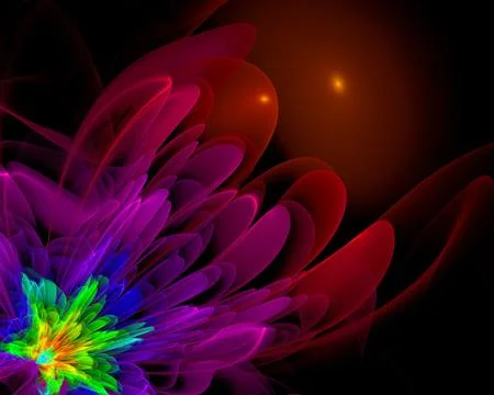 Fractal Flower Illustrazione stock