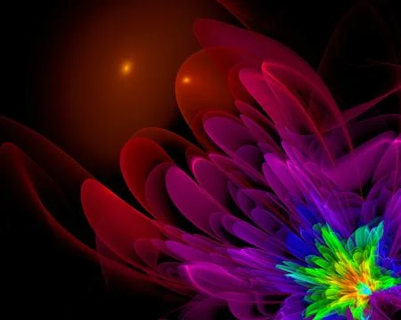 Fractal Flower Illustrazione stock