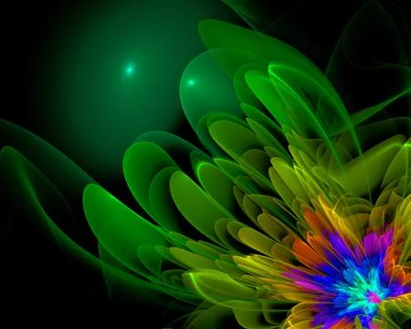 Fractal Flower Illustrazione stock