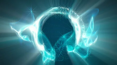 Fractal form background loop Stock Footage 651246